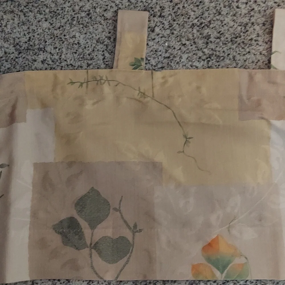 Vintage Martex patchwork Valance Curtain